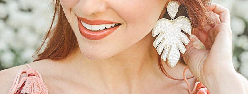 image of a model wearing earrings from LuluBells