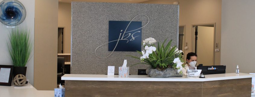 image of front desk area of Dr. Julene Samuels office